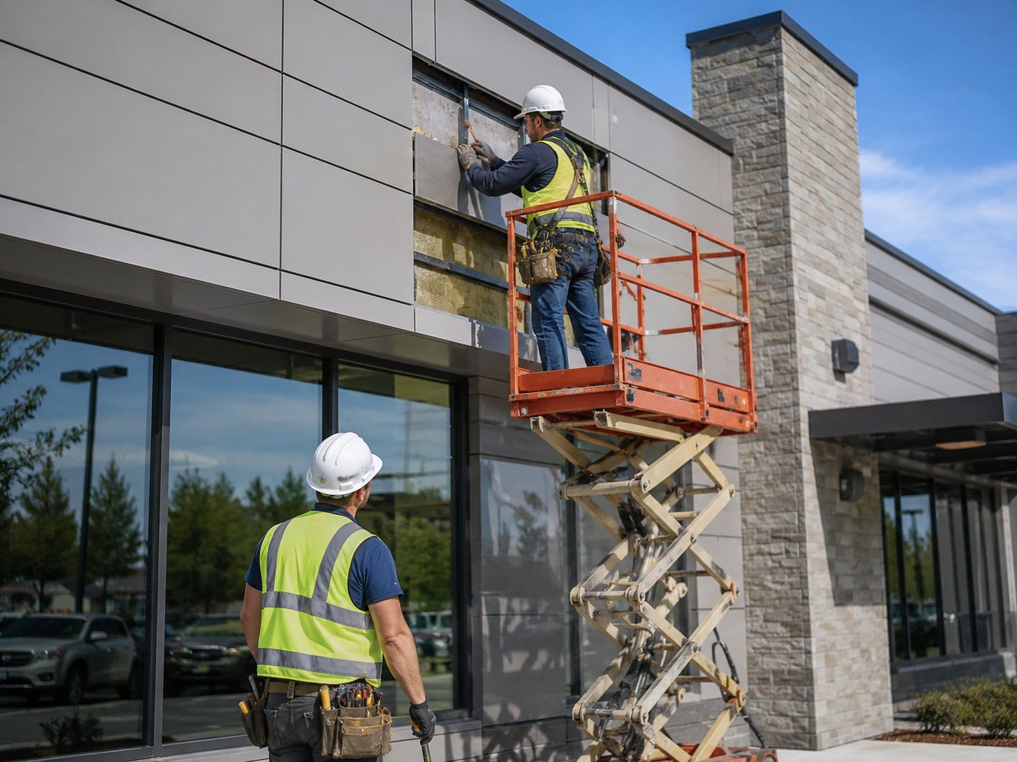 Commercial siding repair and exterior facade service