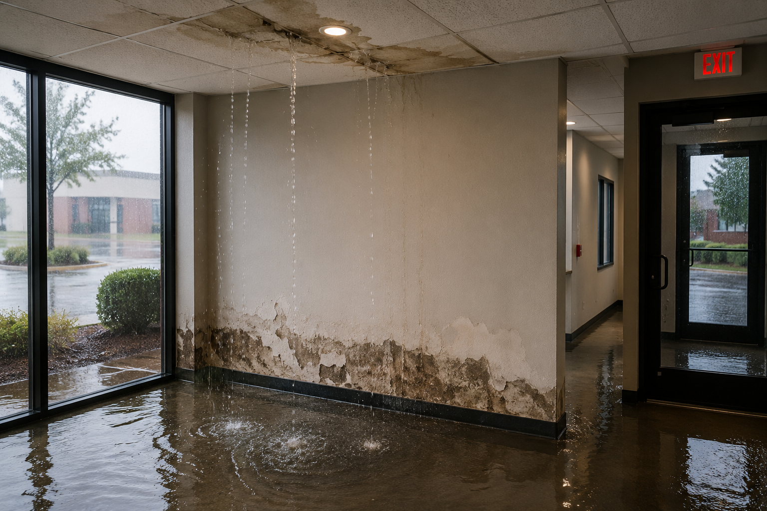 Water and storm damage restoration inspection